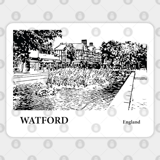 Watford England Sticker by Lakeric